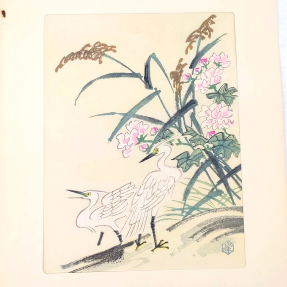 Lot of 4 Vintage Ukiyo-e Japanese Woodblock Prints - Picture 6 of 12